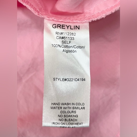 GREYLIN Anthropologie Adriana Poplin Midi Dress‎ Cottagecore Farmhouse Size XS - Picture 10 of 13